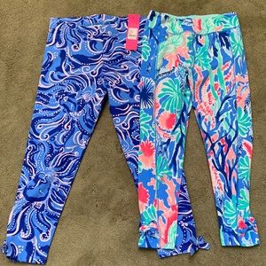 Lilly Pulitzer girls leggings (2 pair/1 NWT)